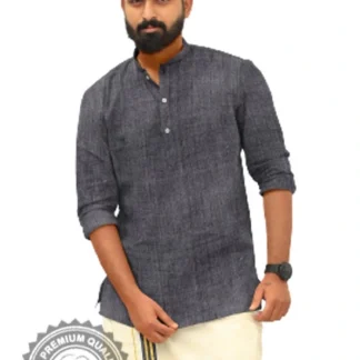 Black Short Kurta for Men