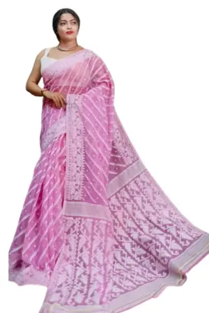 Fashion trends Soft Jamdani (Light pink)