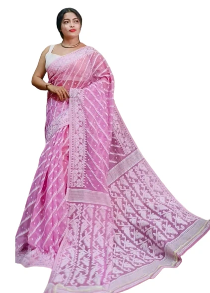 Fashion trends Soft Jamdani (Light pink)