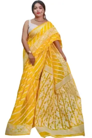 Fashion trends Soft Jamdani (Yellow)