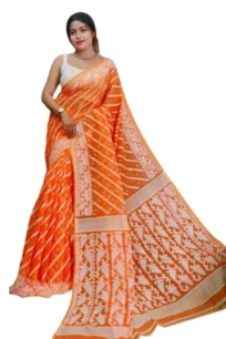 Fashion trends Soft Jamdani (Orange)