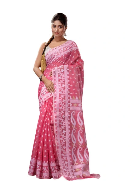 Designer Soft Dhakai (Hot Pink)