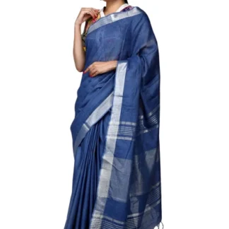 OMG Spacial Coral Red Handloom Saree