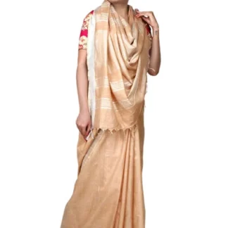 OMG Spacial Cream Handloom Saree