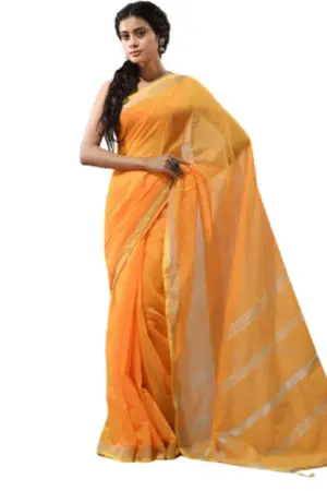 OMG Spacial Yellow Handloom Saree