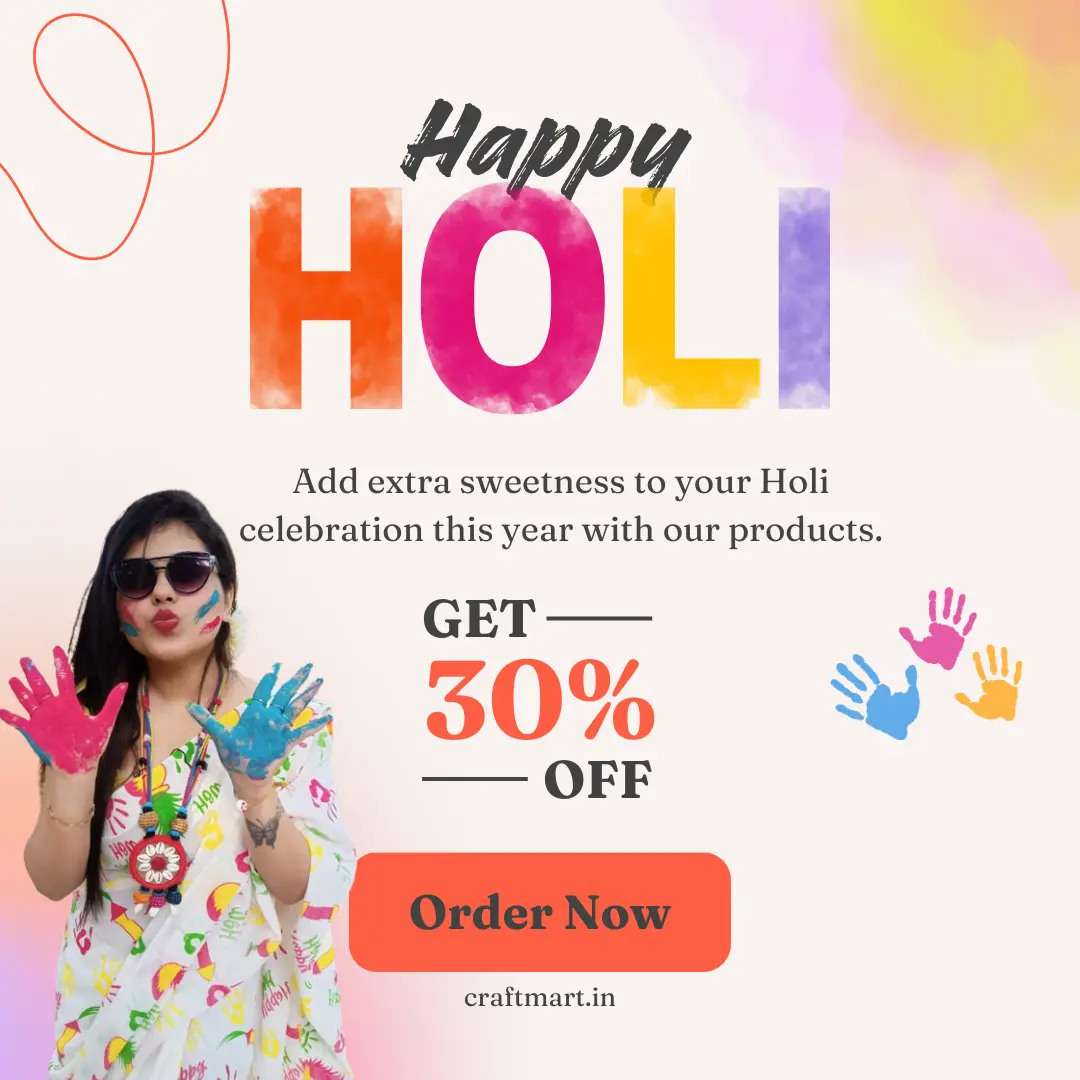Colorful Holi Deals: Handloom Sarees, Cotton Kurtas & More at Craftmart!